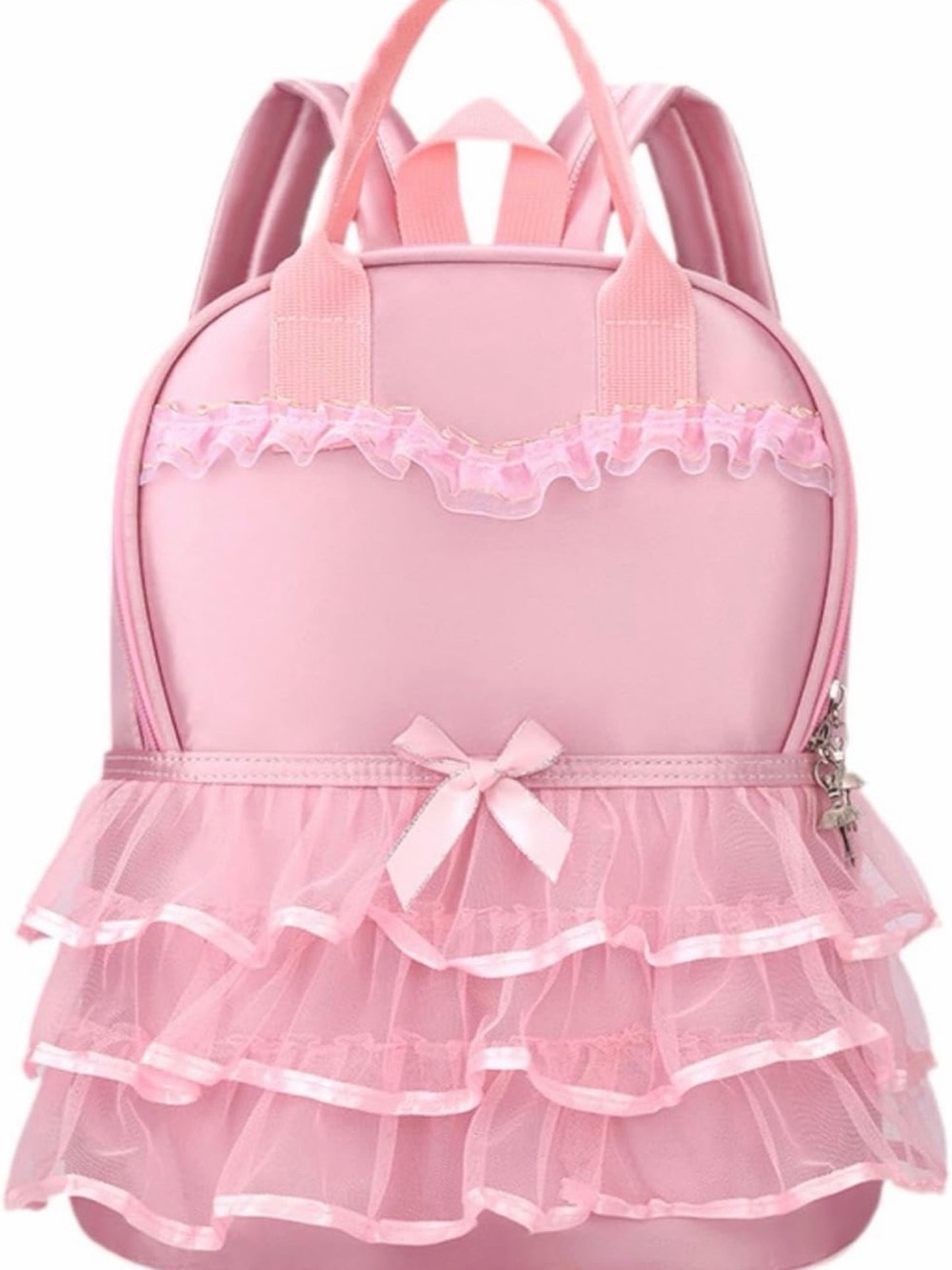 Source Unknown Pink Satin Ruffle Backpack - Picture 4 of 4